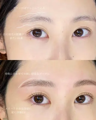 アイブロウ Dahlia wakaのマツエク・マツパデザイン