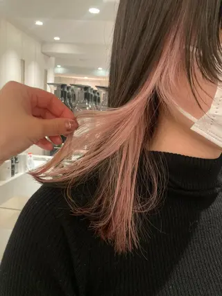 ロング カラー オリーブ透明感カラー 表参道/MIKUのヘアスタイル