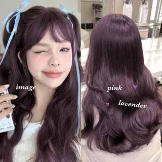 ロング カラー トレンド韓国暖色 ♡momo♡のヘアスタイル