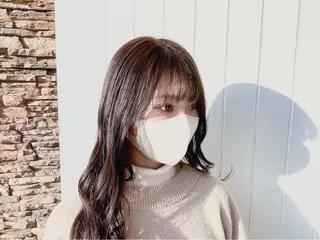 セミロング カラー 髪質改善✨️透明感カ ラー✧*。山下さいみのヘアスタイル