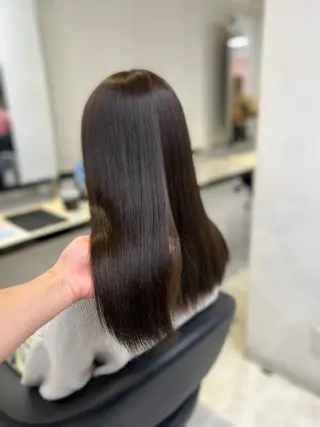 カラー 美髪矯正🫧韓国 レイヤー🫧銀座のヘアスタイル