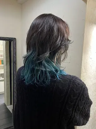 ミディアム カラー パーマ Jrｽﾀｲﾘｽﾄ MOMOのヘアスタイル