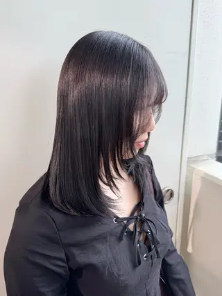 セミロング カラー パーマ 縮毛矯正/艶髪カラー /パーマ/ひふみ🌱のヘアスタイル