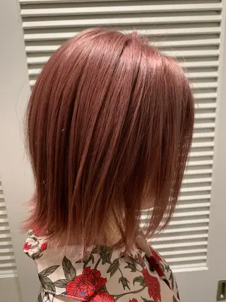 ミディアム 渋谷ハイトーン/ デザインカラー阿部のヘアスタイル