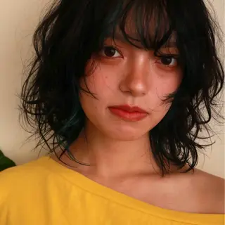 ミディアム カラー ooit所属・ooitヨシダ ミナミのヘアスタイル