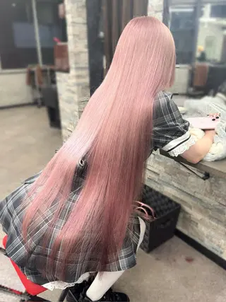 ロング カラー ハイトーンエクステ 🎩カズキ🎩のヘアスタイル