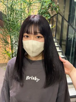 セミロング 暖色カラー/レイヤー カット/Yunaのヘアスタイル