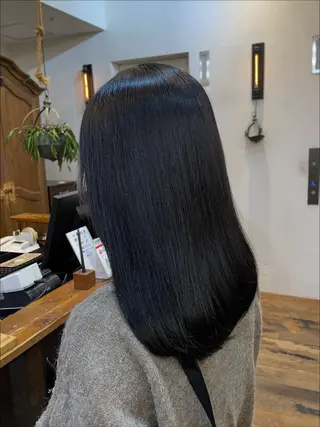 セミロング kahona/カラー /縮毛矯正/銀座のヘアスタイル