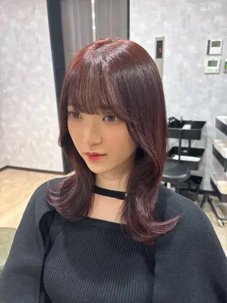 カラー La fith hair ray 札幌店所属・顔まわり/W カラー/リョウのヘアスタイル