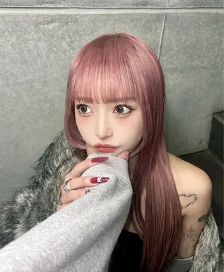 ロング カラー 韓国ワンホンヘア 🎀SHIONEのヘアスタイル