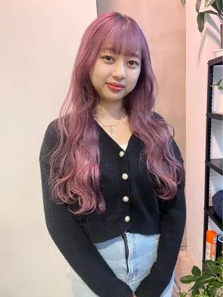 ロング カラー あ あのヘアスタイル