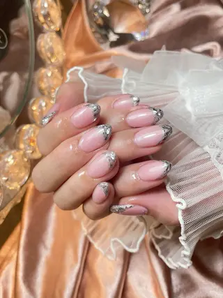 ネイル 23時まで❤︎韓国、 ワンホンネイルのネイルデザイン