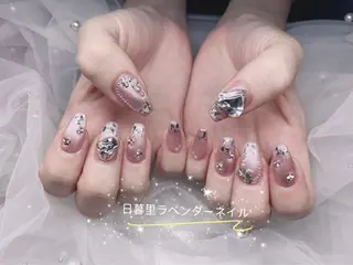 ネイル ラベンダー💖日暮里 ルル💖ネイルのネイルデザイン