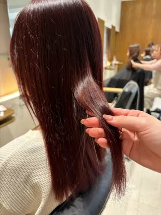 ロング カラー かわいい艶カラー🎀 ナカニシアチカのヘアスタイル