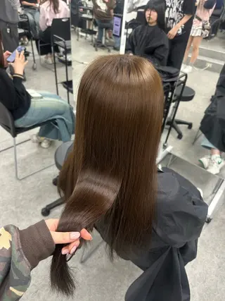 カラー 透ける透明感カラー 🤍anju🎀のヘアスタイル