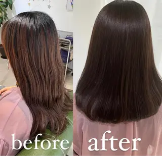 ミディアム カラー eins.hair所属・過去一の柔髪ヘア 🌿einshairのヘアスタイル