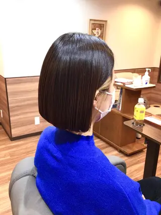 ミディアム パーマ Annon プライベートサロンのヘアスタイル