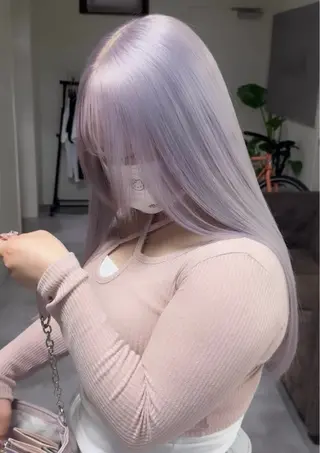 セミロング Maison所属・Maison髪質改善 ブリーチ/ハイライトのヘアスタイル