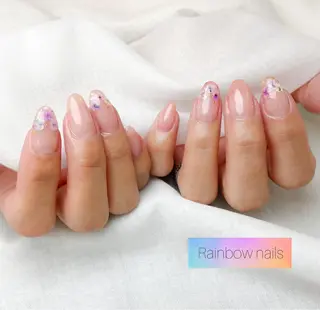 ネイル Rainbow nailsくろちゃんのネイルデザイン