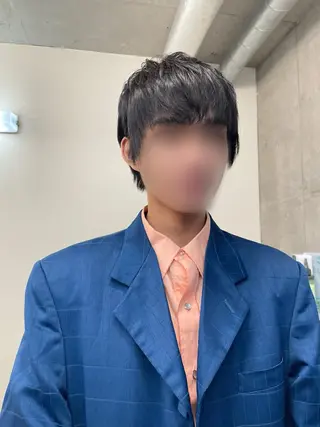 メンズ 韓国リアルハッシュ レイヤーカットのヘアスタイル