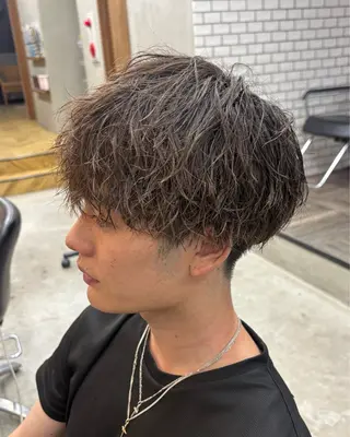 パーマ メンズ ANGELICA 山﨑匠真のヘアスタイル