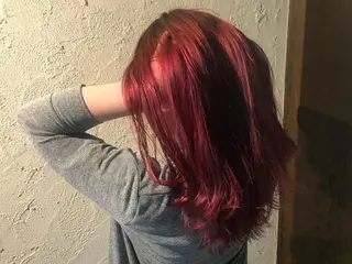 セミロング カラー 艶髪育成サロン 京橋　shinのヘアスタイル