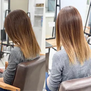 セミロング カラー 相武台ショート特化 💐川崎希💐のヘアスタイル