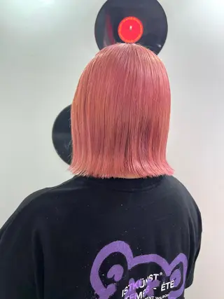 ショート カラー ヘアアレンジ 🧨ブリーチー×ボブ レイヤー💎じゅえるのヘアスタイル