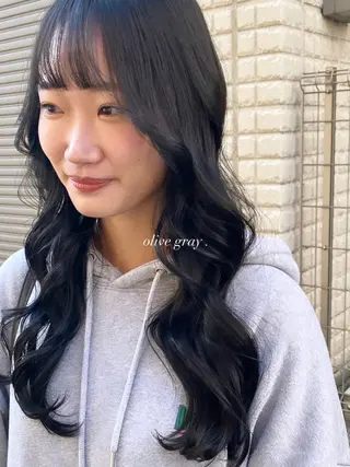 ロング カラー Rem所属・HONDA KANONのヘアスタイル