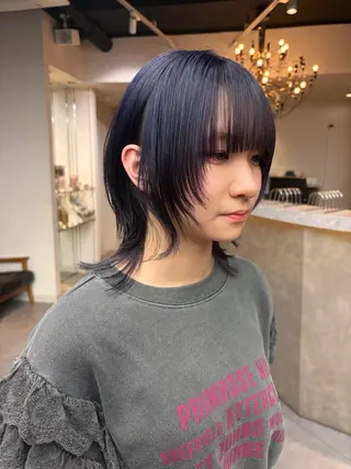 ショート カラー 藤原快斗/レイヤー /ウルフ/ハイトーンのヘアスタイル