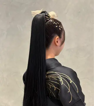 ロング ヘアアレンジ EARTH大曽根💛 田中りほのヘアスタイル