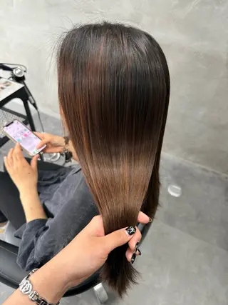 セミロング パーマ オルソーヘアー所属・mako /カラーモデル募集中のヘアスタイル