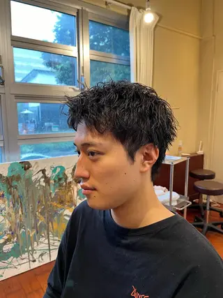 パーマ メンズ FIX hair所属・ボブパーマ/ ウルフパーマ原科🪴のヘアスタイル