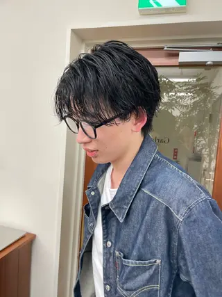 メンズ レイヤー/顔周り/ 透明感/ののか💞のヘアスタイル