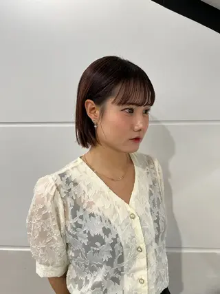 ショート モテヘア/グレージュ /ボブ/前原汐🎐のヘアスタイル