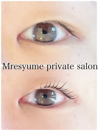 マツエク・マツパ Mresyume MAYUのマツエク・マツパデザイン