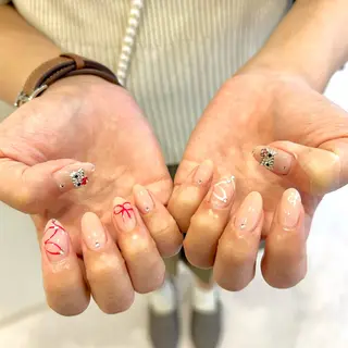 ネイル 🫧飛山琉桜/二条 ネイルアート/束感のマツエク・マツパデザイン