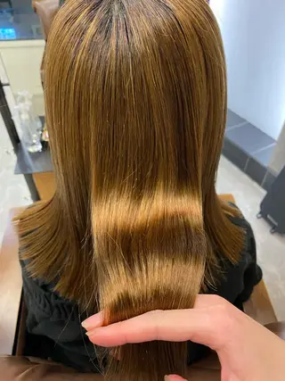 ロング パーマ 🟢NEGi🟣 🫧髪質改善のヘアスタイル