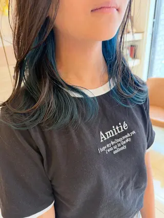 ミディアム パーマ 🐨カラー/縮毛矯正 岡真海🐨のヘアスタイル