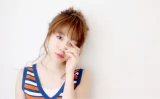 ロング カラー ヘアアレンジ リルウヘアー 天王寺のヘアスタイル