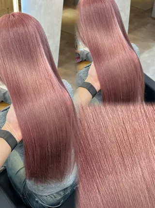 ロング カラー ヘアアレンジ ダメージレスカラー 🩵HIYO🩵のヘアスタイル