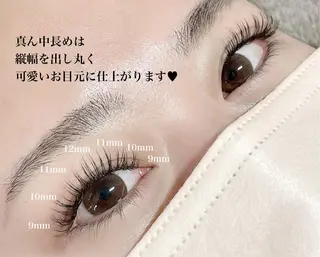 マツエク・マツパ Judy by charmeのマツエク・マツパデザイン