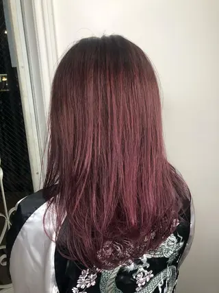 セミロング カラー 三好 美里のヘアスタイル