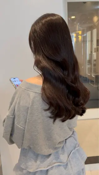 ロング カラー レイヤーカット× 前髪カット片山聖のヘアスタイル