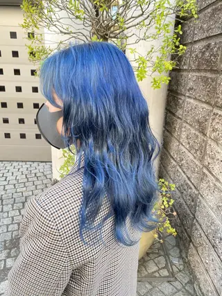 ロング カラー 断髪刈舞所属・フェード・メッシュ ハイトーン/fumaのヘアスタイル