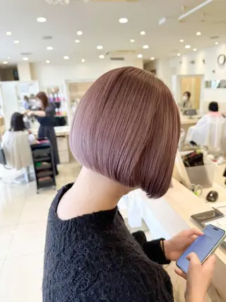 ショート カラー ✨秋色カラー✨ 🌸haruka🌸のヘアスタイル