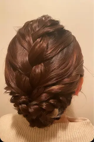 セミロング ヘアアレンジ T Ayaのヘアスタイル