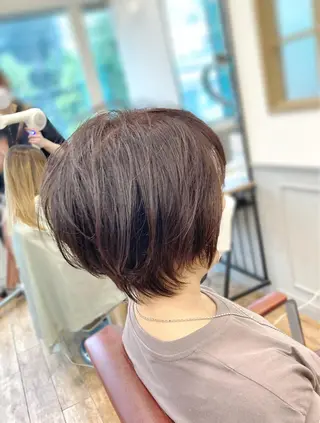 ショート カラー 菅原 綾のヘアスタイル