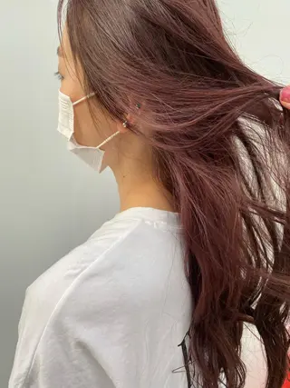 ロング カラー ヘアアレンジ satsuki 暖色・ブラウンカラーのヘアスタイル