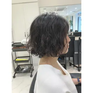 ショート パーマ LiLi吉祥寺所属・【まとまるショート ボブカット】今井隆太のヘアスタイル